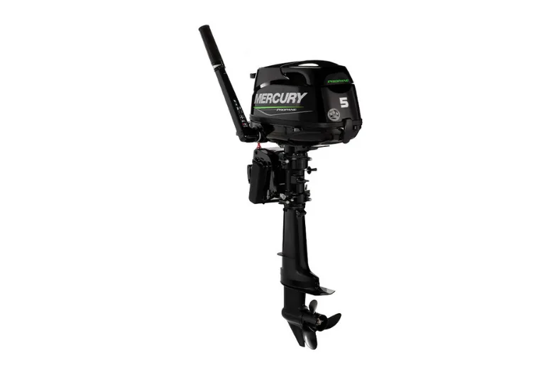 Mercury 5hp Propane Outboard | Tiller, Manual Start, 15" Shaft | 5MH LPG